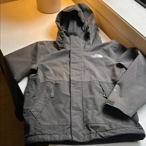 North face waterproof rain jacket parka